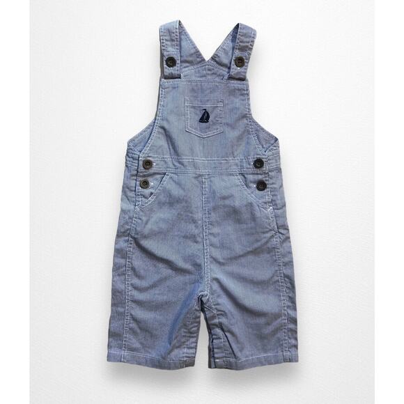 JoJo Maman Bebe Sailboat Overalls, Size 18-24 Months - Picture 1 of 8